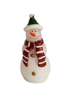 Svíčka sněhulák 11 cm