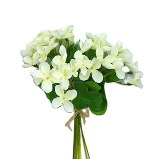 Fialky 20 cm svazek 11 ks, bílá
