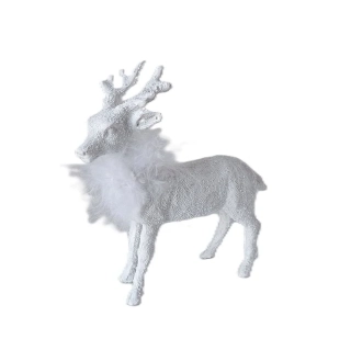 Jelen 14 cm, bílá