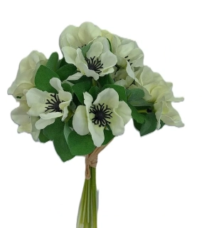 Sasanka 20 cm svazek 10 ks, bílá